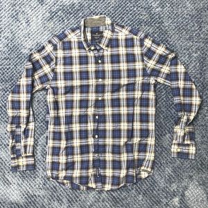 American Eagle Blue Classic Fit Button Up Shirt